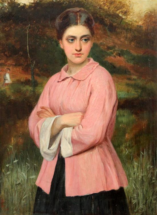 Charles Sillem Lidderdale (1831-1895) Far Away Thoughts 16 x 12in.